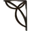imageEkena Millwork BKTM01X10X12SVE 1 2 W x 10 D x 12 H Versailles Wrought Iron Bracket Single Center BraceAntiqued Warm Silver