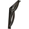 imageEkena Millwork BKTM01X10X12SVE 1 2 W x 10 D x 12 H Versailles Wrought Iron Bracket Single Center BraceAntiqued Warm Silver