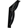 imageEkena Millwork BKTM01X10X12SVE 1 2 W x 10 D x 12 H Versailles Wrought Iron Bracket Single Center BracePowder Coated Black