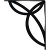 imageEkena Millwork BKTM01X10X12SVE 1 2 W x 10 D x 12 H Versailles Wrought Iron Bracket Single Center BracePowder Coated Black