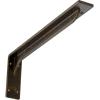 imageEkena Millwork BKTM02X18X06EBHWH Steel Bracket Embrey 2W x 18D x 6 12H Hammered WhiteAntiqued Brass