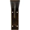 imageEkena Millwork BKTM02X18X06EBHWH Steel Bracket Embrey 2W x 18D x 6 12H Hammered WhiteAntiqued Brass