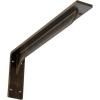imageEkena Millwork BKTM02X18X06EBHWH Steel Bracket Embrey 2W x 18D x 6 12H Hammered WhiteAntiqued Brass