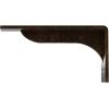 imageEkena Millwork BKTM02X18X06EBHWH Steel Bracket Embrey 2W x 18D x 6 12H Hammered WhiteAntiqued Brass