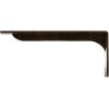imageEkena Millwork BKTM02X18X06EBHWH Steel Bracket Embrey 2W x 18D x 6 12H Hammered WhiteAntiqued Brass