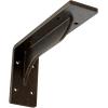imageEkena Millwork BKTM02X18X06EBHWH Steel Bracket Embrey 2W x 18D x 6 12H Hammered WhiteAntiqued Brass