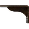 imageEkena Millwork BKTM02X18X06EBHWH Steel Bracket Embrey 2W x 18D x 6 12H Hammered WhiteAntiqued Brass
