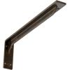 imageEkena Millwork BKTM02X18X06EBHWH Steel Bracket Embrey 2W x 18D x 6 12H Hammered WhiteAntiqued Brass