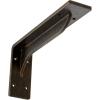 imageEkena Millwork BKTM02X18X06EBHWH Steel Bracket Embrey 2W x 18D x 6 12H Hammered WhiteAntiqued Brass