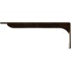 imageEkena Millwork BKTM02X18X06EBHWH Steel Bracket Embrey 2W x 18D x 6 12H Hammered WhiteAntiqued Brass