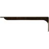 imageEkena Millwork BKTM02X18X06EBHWH Steel Bracket Embrey 2W x 18D x 6 12H Hammered WhiteAntiqued Brass