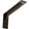 imageEkena Millwork BKTM02X18X06EBHWH Steel Bracket Embrey 2W x 18D x 6 12H Hammered WhiteAntiqued Brass