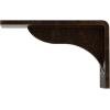 imageEkena Millwork BKTM02X18X06EBHWH Steel Bracket Embrey 2W x 18D x 6 12H Hammered WhiteAntiqued Bronze