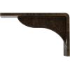 imageEkena Millwork BKTM02X18X06EBHWH Steel Bracket Embrey 2W x 18D x 6 12H Hammered WhiteAntiqued Pale Gold