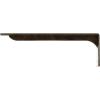imageEkena Millwork BKTM02X18X06EBHWH Steel Bracket Embrey 2W x 18D x 6 12H Hammered WhiteAntiqued Pale Gold