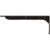 imageEkena Millwork BKTM02X18X06EBHWH Steel Bracket Embrey 2W x 18D x 6 12H Hammered WhiteAntiqued Silver