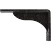 imageEkena Millwork BKTM02X18X06EBHWH Steel Bracket Embrey 2W x 18D x 6 12H Hammered WhiteAntiqued Silver