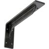 imageEkena Millwork BKTM02X18X06EBHWH Steel Bracket Embrey 2W x 18D x 6 12H Hammered WhiteAntiqued Silver