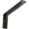 imageEkena Millwork BKTM02X18X06EBHWH Steel Bracket Embrey 2W x 18D x 6 12H Hammered WhiteAntiqued Warm Silver