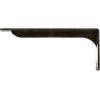 imageEkena Millwork BKTM02X18X06EBHWH Steel Bracket Embrey 2W x 18D x 6 12H Hammered WhiteAntiqued Warm Silver