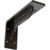 imageEkena Millwork BKTM02X18X06EBHWH Steel Bracket Embrey 2W x 18D x 6 12H Hammered WhiteAntiqued Warm Silver