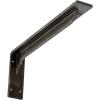 imageEkena Millwork BKTM02X18X06EBHWH Steel Bracket Embrey 2W x 18D x 6 12H Hammered WhiteAntiqued Warm Silver