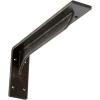 imageEkena Millwork BKTM02X18X06EBHWH Steel Bracket Embrey 2W x 18D x 6 12H Hammered WhiteAntiqued Warm Silver