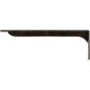 imageEkena Millwork BKTM02X18X06EBHWH Steel Bracket Embrey 2W x 18D x 6 12H Hammered WhiteAntiqued Warm Silver
