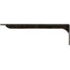 imageEkena Millwork BKTM02X18X06EBHWH Steel Bracket Embrey 2W x 18D x 6 12H Hammered WhiteAntiqued Warm Silver