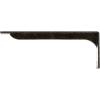 imageEkena Millwork BKTM02X18X06EBHWH Steel Bracket Embrey 2W x 18D x 6 12H Hammered WhiteAntiqued Warm Silver