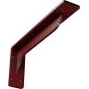 imageEkena Millwork BKTM02X18X06EBHWH Steel Bracket Embrey 2W x 18D x 6 12H Hammered WhiteHammered Bright Red