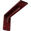 imageEkena Millwork BKTM02X18X06EBHWH Steel Bracket Embrey 2W x 18D x 6 12H Hammered WhiteHammered Bright Red