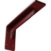 imageEkena Millwork BKTM02X18X06EBHWH Steel Bracket Embrey 2W x 18D x 6 12H Hammered WhiteHammered Bright Red