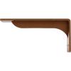 imageEkena Millwork BKTM02X18X06EBHWH Steel Bracket Embrey 2W x 18D x 6 12H Hammered WhiteHammered Copper