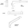 imageEkena Millwork BKTM02X18X06EBHWH Steel Bracket Embrey 2W x 18D x 6 12H Hammered WhiteHammered Dark Bronze