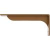 imageEkena Millwork BKTM02X18X06EBHWH Steel Bracket Embrey 2W x 18D x 6 12H Hammered WhiteHammered Gold