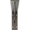 imageEkena Millwork BKTM02X18X06EBHWH Steel Bracket Embrey 2W x 18D x 6 12H Hammered WhiteHammered Silver