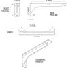 imageEkena Millwork BKTM02X18X06EBHWH Steel Bracket Embrey 2W x 18D x 6 12H Hammered WhiteHammered Silver