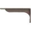 imageEkena Millwork BKTM02X18X06EBHWH Steel Bracket Embrey 2W x 18D x 6 12H Hammered WhiteHammered Silver
