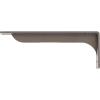 imageEkena Millwork BKTM02X18X06EBHWH Steel Bracket Embrey 2W x 18D x 6 12H Hammered WhiteHammered Silver