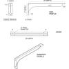 imageEkena Millwork BKTM02X18X06EBHWH Steel Bracket Embrey 2W x 18D x 6 12H Hammered WhiteHammered White
