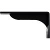 imageEkena Millwork BKTM02X18X06EBHWH Steel Bracket Embrey 2W x 18D x 6 12H Hammered WhitePowder Coated Black