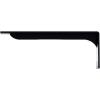 imageEkena Millwork BKTM02X18X06EBHWH Steel Bracket Embrey 2W x 18D x 6 12H Hammered WhitePowder Coated Black