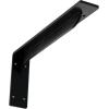 imageEkena Millwork BKTM02X18X06EBHWH Steel Bracket Embrey 2W x 18D x 6 12H Hammered WhitePowder Coated Black