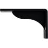 imageEkena Millwork BKTM02X18X06EBHWH Steel Bracket Embrey 2W x 18D x 6 12H Hammered WhitePowder Coated Black