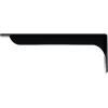 imageEkena Millwork BKTM02X18X06EBHWH Steel Bracket Embrey 2W x 18D x 6 12H Hammered WhitePowder Coated Black