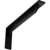 imageEkena Millwork BKTM02X18X06EBHWH Steel Bracket Embrey 2W x 18D x 6 12H Hammered WhitePowder Coated Black
