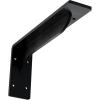 imageEkena Millwork BKTM02X18X06EBHWH Steel Bracket Embrey 2W x 18D x 6 12H Hammered WhitePowder Coated Black
