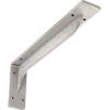 imageEkena Millwork BKTM02X18X06EBHWH Steel Bracket Embrey 2W x 18D x 6 12H Hammered WhiteStainless Steel