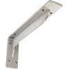 imageEkena Millwork BKTM02X18X06EBHWH Steel Bracket Embrey 2W x 18D x 6 12H Hammered WhiteStainless Steel